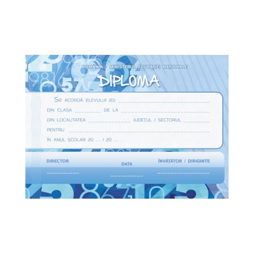 Diploma scolara MATEMATICA (DLFD014)