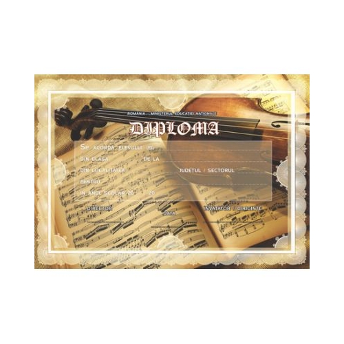 Diploma scolara MUZICA (DLFD020 )