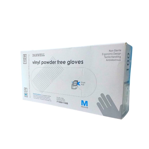 Daxwell Manusi de unica folosinta Vinyl nepudrate Marimea M, 100 buc