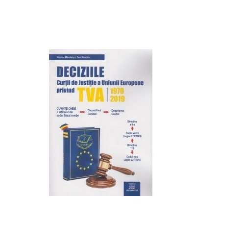 Deciziile Curtii de Justitie a Uniunii Europene privind TVA 1970-2019