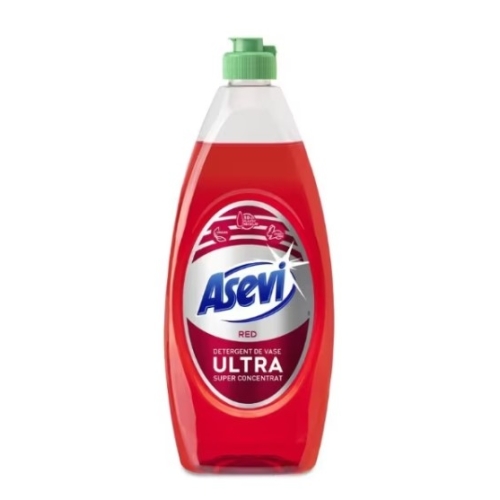 Detergent de vase Ultra Red 650 ml, Asevi
