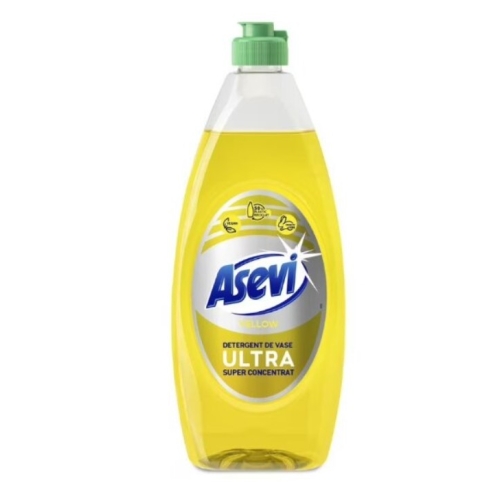 Detergent de vase Ultra Yellow 650 ml, Asevi
