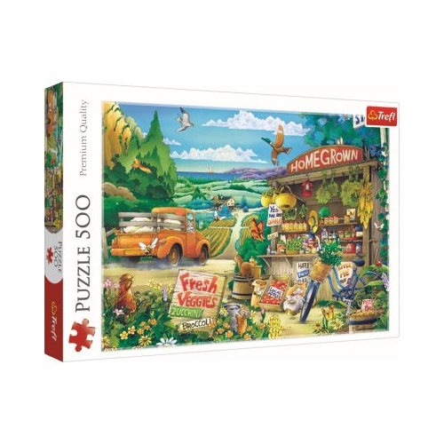 Puzzle dimineata la tara 500 de piese, Trefl