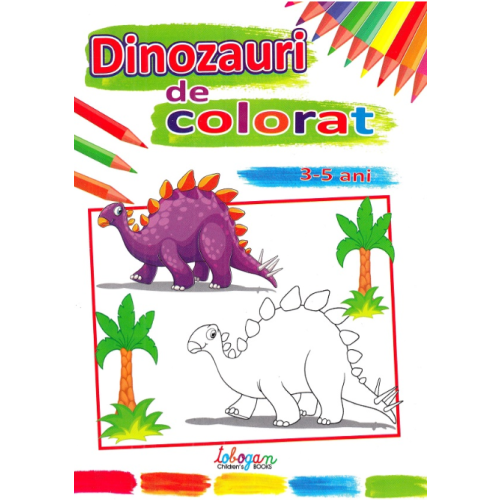 Dinozauri de colorat