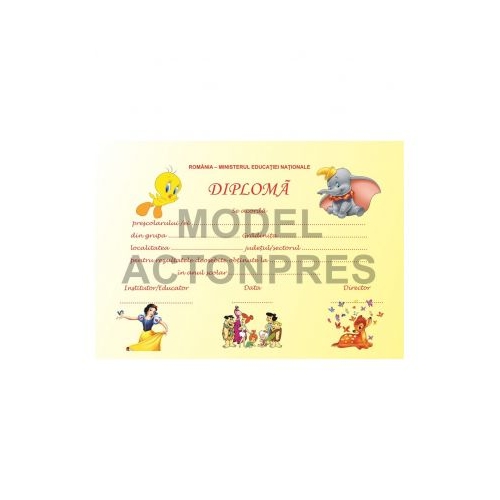 Diploma scolara GRADINITA (DLFD001A)