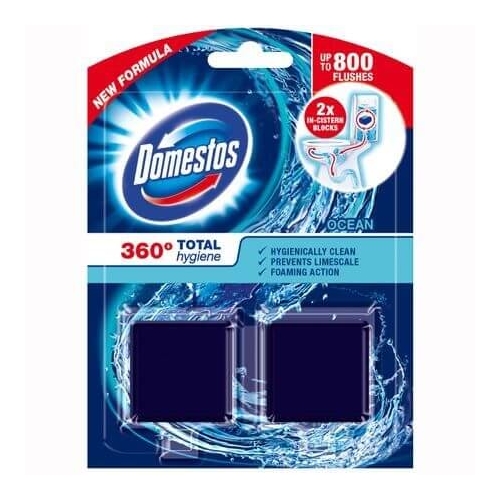 Domestos Odorizant de toaleta 360 C Ocean, 2 x 50 g