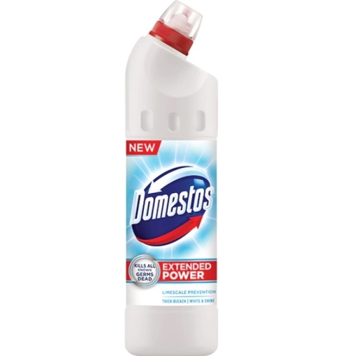 Domestos Dezinfectant inalbitor anticalcar White&Shine, 750 ml. Produs pentru curatarea si igienizarea suprafetelor