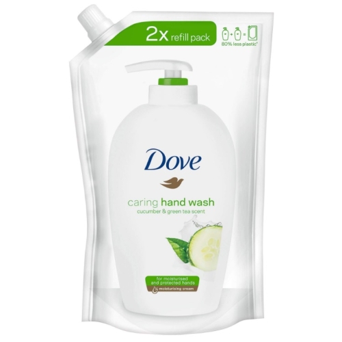 Dove Rezerva Sapun Lichid Fresh Touch, castravete si ceai verde 500 ml. Produs pentru igiena personala
