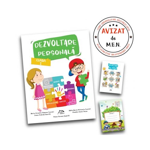 Dezvoltare personala, clasa I + carte cadou „Invatam altfel” + caiet tip I oferit gratuit
