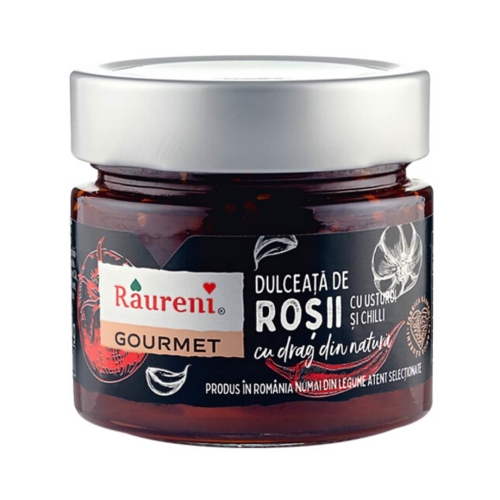 Dulceata de rosii cu usturoi si chili, 250g, Raureni