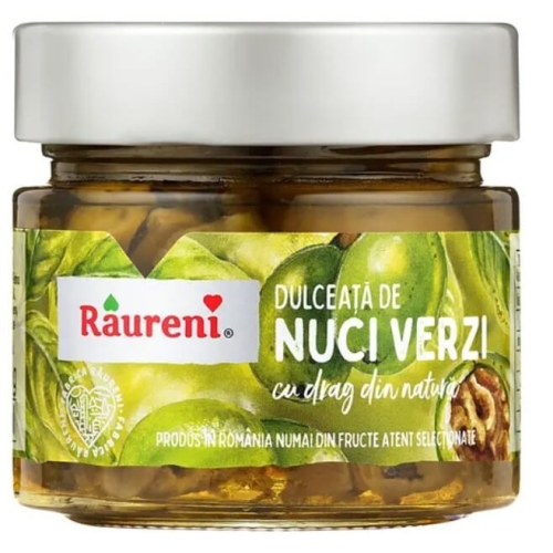 Dulceata de nuci verzi Raureni,270 g