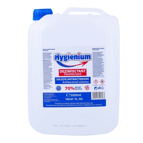 Dezinfectant maini solutie antibacteriana Hygienium 70% alcool, 5 Lpe grupdzc.ro✅. Descopera gama copleta de produse la oferte speciale✅!