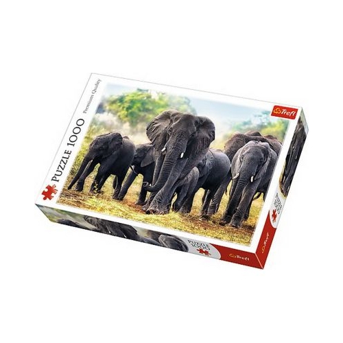 Puzzle elefanti africani, 1000 piese Trefl