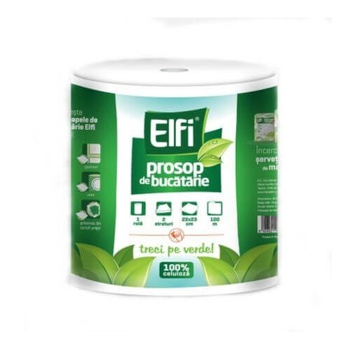 Elfi Prosop de bucatarie hartie, 100 m, Produse de curatare pentru bucatarie