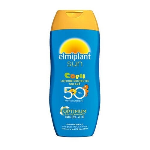 Elmiplant Sun Lotiune Plaja pt copii ,Protectie Solara 50 FPS, 200 ml. Produse Ingrijire pentru copii, Solutii protectie corp