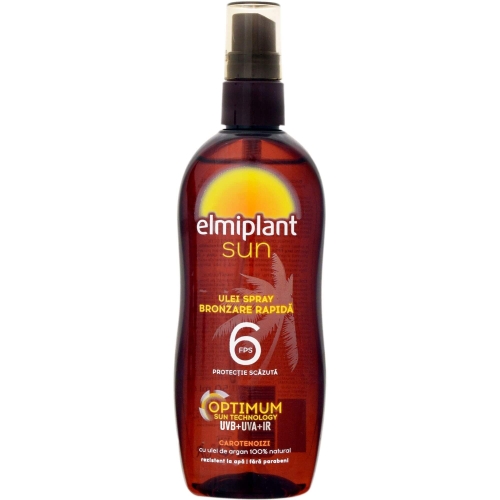 Elmiplant Sun Ulei Plaja , Spray Bronzare Rapida 6 FPS, 150 ml