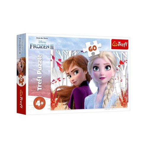 Puzzle Frozen Ana si Elsa 60 de piese, Trefl