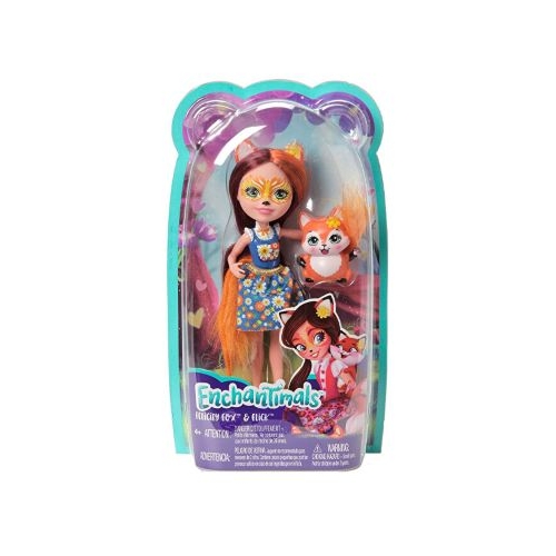 Set papusa cu animalut, Felicity Fox &amp; Flick, Enchantimals