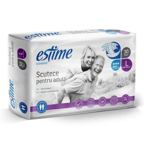 Scutece Slip Estime Economic pentru Adulti L (115-155 cm) 30 Buc.