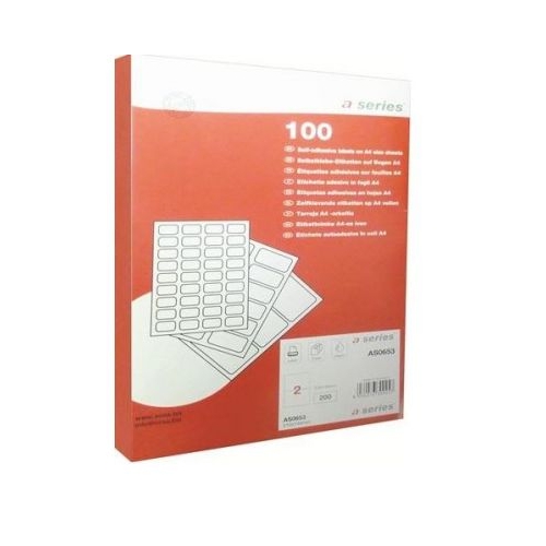 Etichete A-series, 210 mm x 297 mm, 100 coli/top