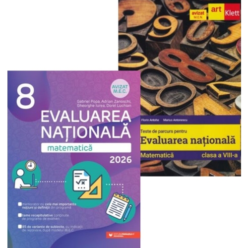 Pachet Evaluarea Nationala 2026 Matematica pentru clasa a 8-a - Gabriel Popa Florin Antohe