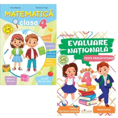 Pachet Evaluarea Nationala. Matematica si Limba romana clasa a 4-a - Arina Damian