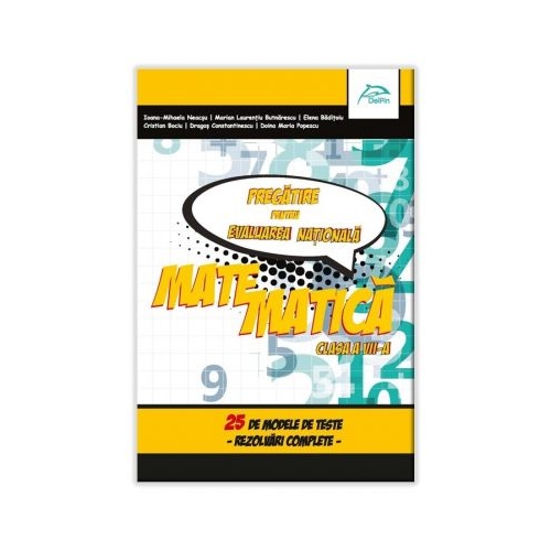 Matematica - 25 de modele de teste cu rezolvari - Pregatire pentru Evaluarea Nationala - clasa a VII-a