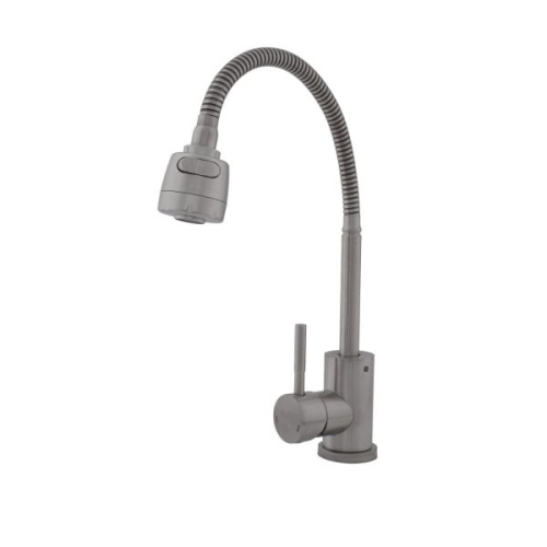  Baterie bucatarie SUS 304 pipa flexibila 2 functii crom mat VITAL FLOW FB-011 Ref