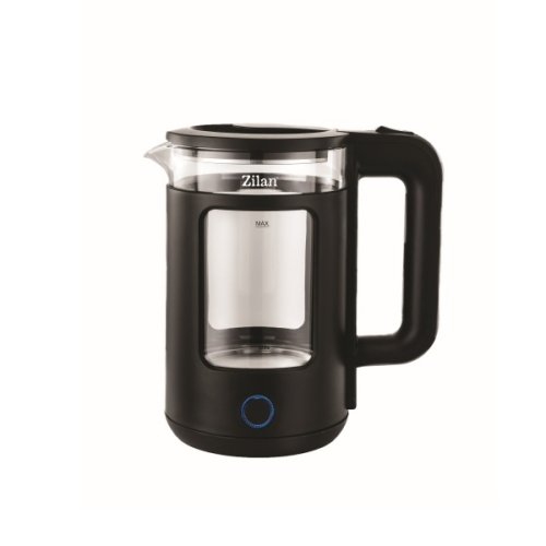 Fierbator electric, capacitate 1.5 L, putere 1650 W, indicator luminos, negru, Zilan