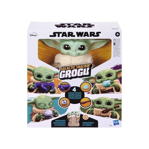 Figurina animatronica - Gustarea Galactica Grogu Baby Yoda Mandalorianul, Star-Wars