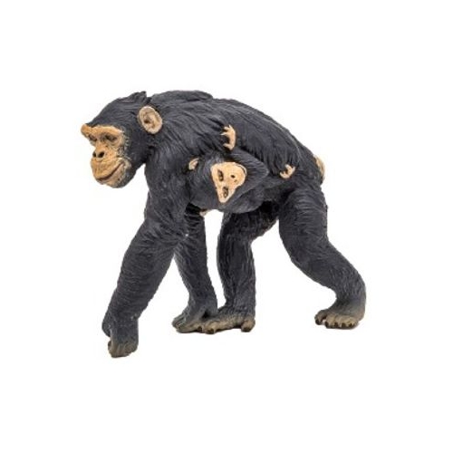 Figurina Cimpanzeu si pui, Papo