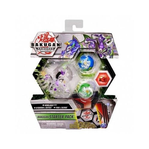 Figurine Bakugan Starter Pack Trox, Hydorous si Howlkor Ultra, S2, Spin Master