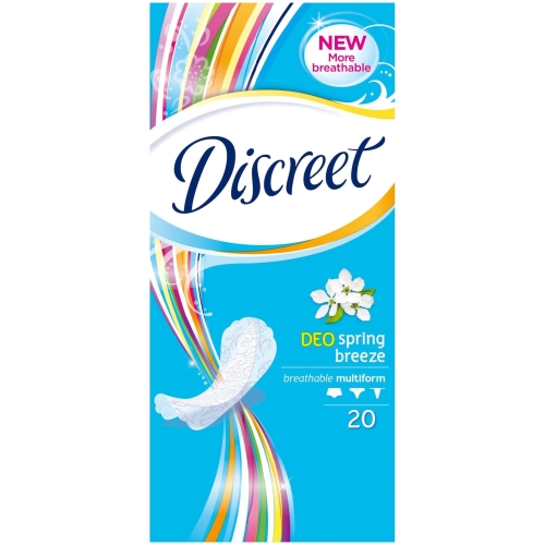 Discreet Absorbante Deo Spring Breeze, 20 buc. Produs pentru igiena intima