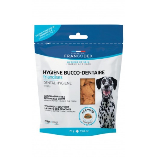 Recompense pentru igiena dentara, caini, 75 g, Francodex Dog Snack