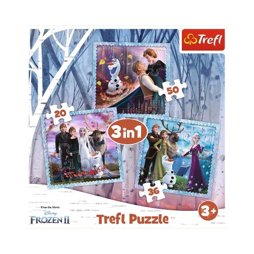Puzzle 3in1 Frozen2 Regatul de gheata