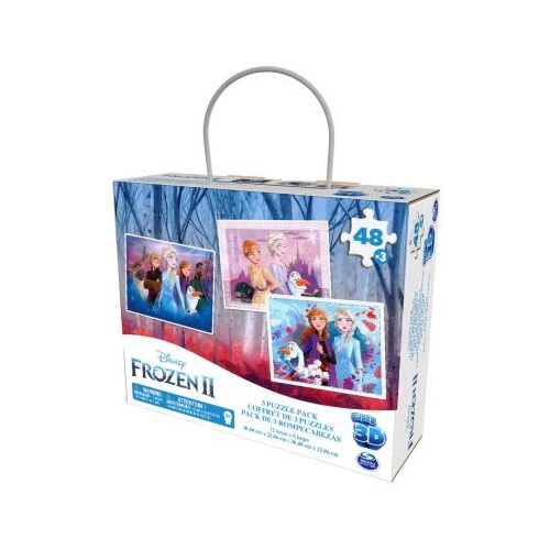 Frozen 2 Set 3 Puzzle-uri 3D cu 48 de piese