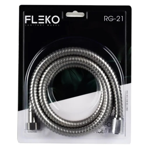 Furtun de dus flexibil din otel inoxidabil, Lungime 150 cm FLEKO RG-21-A