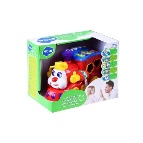 Trenulet educativ cu forme sunete si lumini, Hola