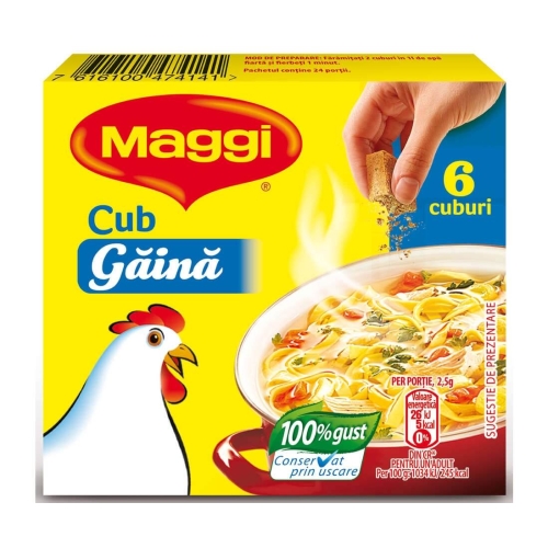 Maggi Cub Gaina, 6 cuburi, 60gpe grupdzc.ro✅. Descopera gama copleta de produse la oferte speciale✅!