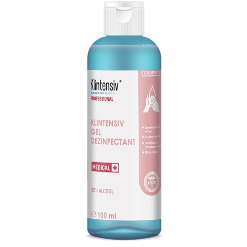 Gel dezinfectant maini Virucid avizat Ministerul Sanatatii, 100 ml Klintensiv 