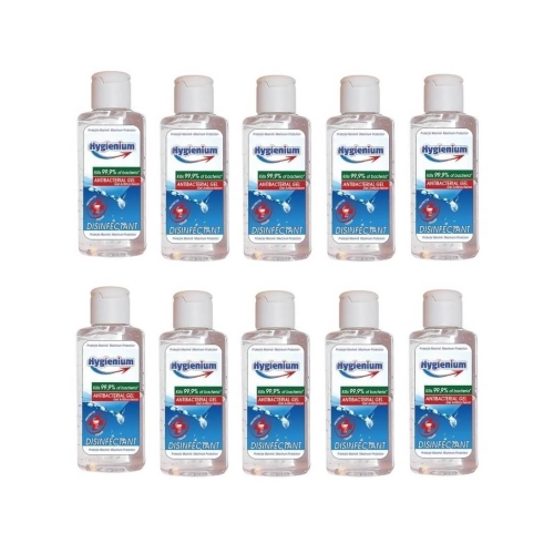 Pachet Hygienium Gel antibacterian/dezinfectant pentru maini 10x85 ml, avizat de Ministerul Sanatatiipe grupdzc.ro✅. Descopera gama copleta de produse la oferte speciale✅!