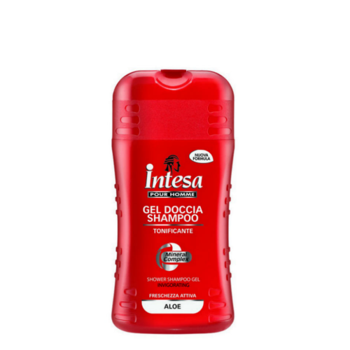 Gel de dus si sampon cu Aloe, 250 ml, Intesa Pour Homme