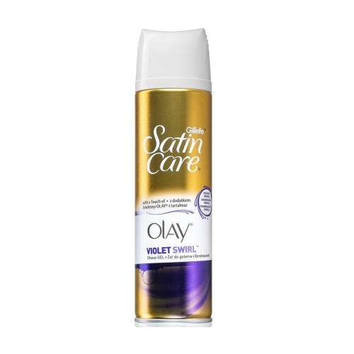 Gel de ras Woman Satin Care Olay Violet Swirl, 200 ml, Gillette