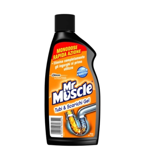 Gel pentru desfundarea tevilor din baie si bucatarie, 500ml, Mr. Muscle