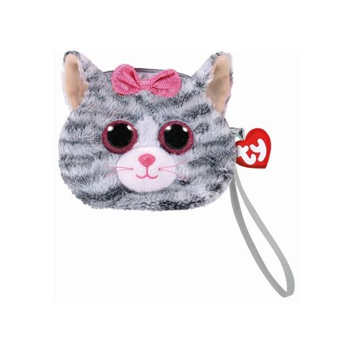 Gentuta de mana, Kiki pisica gri din plus 10 cm, TY