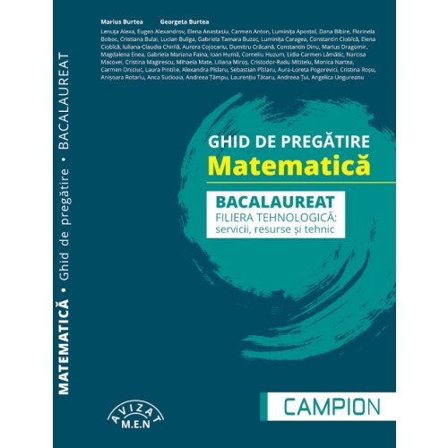 Ghid de pregatire. Matematica. Bacalaureat 2026 filiera tehnologica servicii resurse si tehnic - Marius Burtea