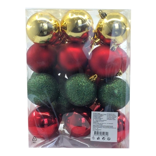 Set 36 globuri colorate cu diferite modele  ,diametru  60 mm Tarrington House