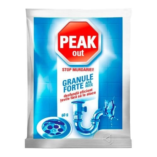 Peak Out Granule Forte pentru desfundat tevi Apa Rece, 60 gpe grupdzc.ro✅. Descopera gama copleta de produse la oferte speciale✅!