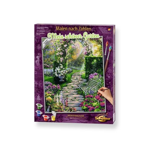 Kit pictura pe numere, o gradina fermecata, Schipper