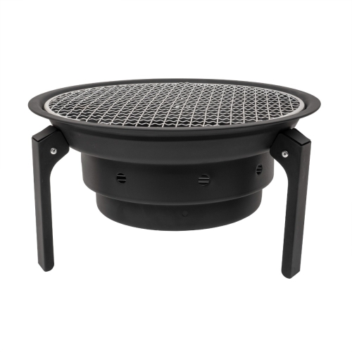 Gratar metalic pentru camping, pliabil, rotund, Z-TOOLS